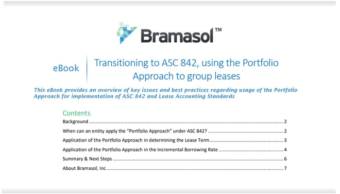new ebook on Transitioning to ASC 842, using the Portfolio Approach to Group Leases